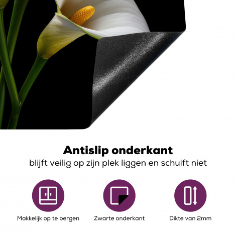 Inductiebeschermer - Planten - Bloemen - Wit - Natuur - Botanisch-4