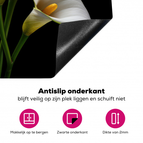 Inductiebeschermer - Planten - Bloemen - Wit - Natuur - Botanisch-4
