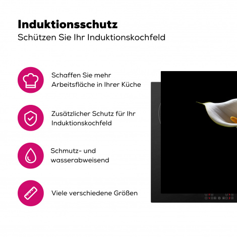 Herdabdeckplatte - Pflanzen - Blumen - Weiß - Natur - Botanisch-3