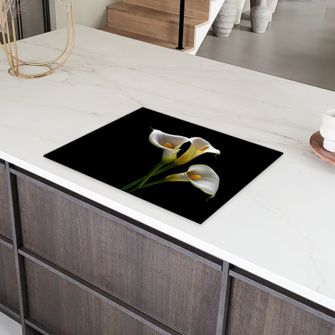 Herdabdeckplatte - Pflanzen - Blumen - Weiß - Natur - Botanisch-6