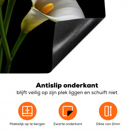 Inductiebeschermer - Planten - Bloemen - Wit - Natuur - Botanisch-4