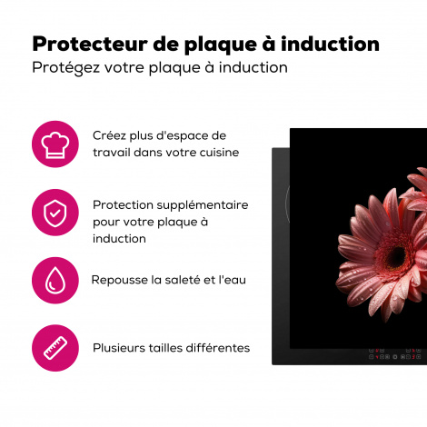 Protège-plaque à induction - Fleurs - Gerbera - Rose - Nature - Portrait-3