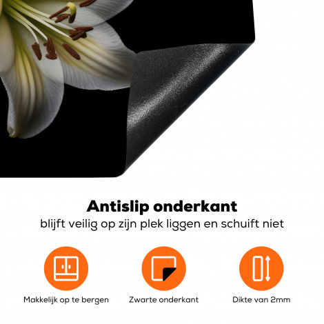 Inductiebeschermer - Lelie - Bloemen - Wit - Natuur - Botanisch-4