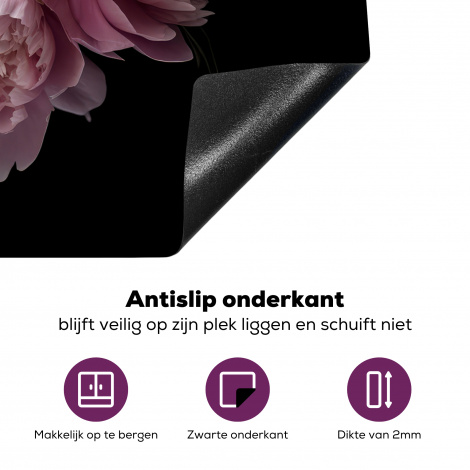 Inductiebeschermer - Pioenroos - Roze - Bloemen - Botanisch - Natuur-4