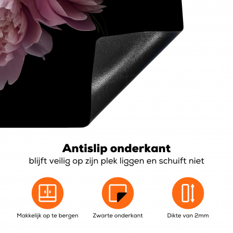 Inductiebeschermer - Pioenroos - Roze - Bloemen - Botanisch - Natuur-4