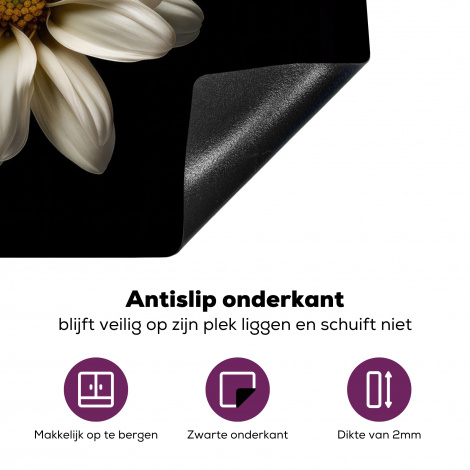 Inductiebeschermer - Bloemen - Margriet - Wit - Botanisch - Natuur-4