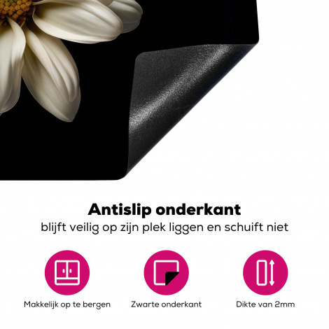 Inductiebeschermer - Bloemen - Margriet - Wit - Botanisch - Natuur-4