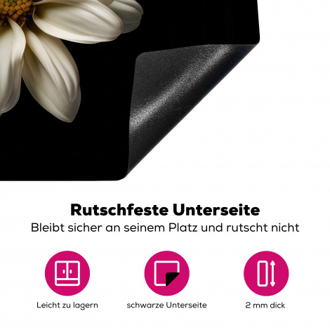 Herdabdeckplatte - Blumen - Gänseblümchen - Weiß - Botanisch - Natur-4