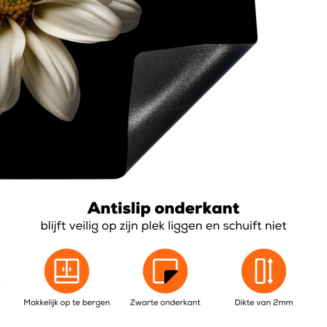 Inductiebeschermer - Bloemen - Margriet - Wit - Botanisch - Natuur-4