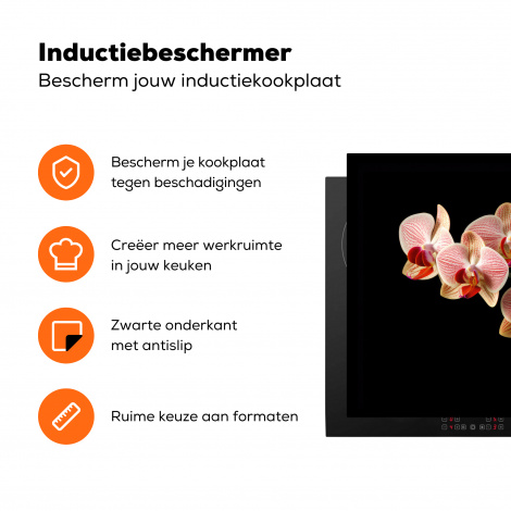 Inductiebeschermer - Bloemen - Orchidee - Roze - Botanisch - Natuur-3