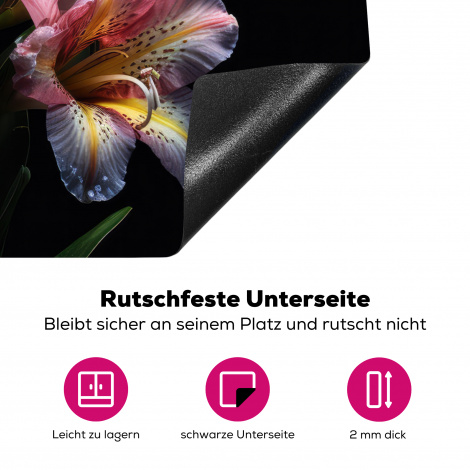 Herdabdeckplatte - Tigerlilie - Blumen - Rosa - Natur - Porträt-4