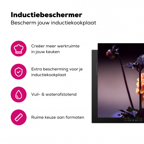 Inductiebeschermer - Bloemen - Chrysant - Macro - Planten-3