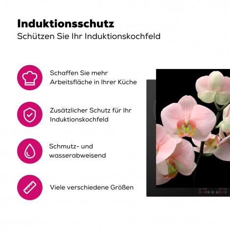 Herdabdeckplatte - Flora - Orchidee - Blumen-3