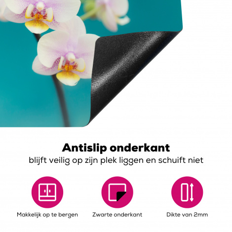 Inductiebeschermer - Orchidee - Bloemen - Plant - Wit - Paars-4