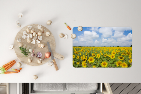 Tischset (6er Set) - Sonnenblumen - Wolken - Natur - 45x30 cm-thumbnail-4