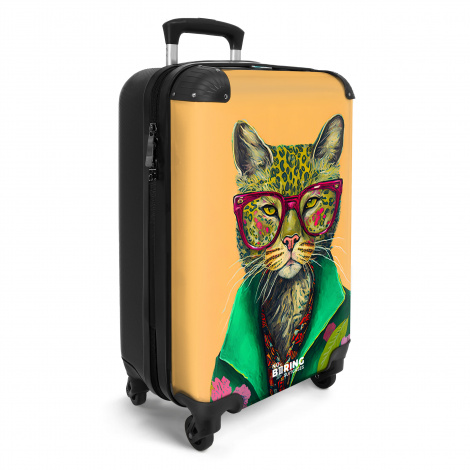 Koffer - Dieren - Kat - Bril - Bloemen - Hippie-2