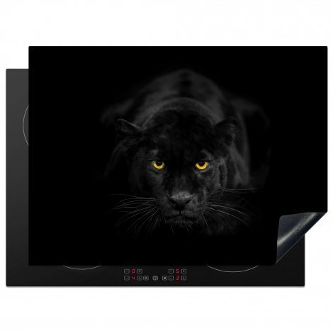 Herdabdeckplatte - Panther - Tiere - Schwarz - Augen