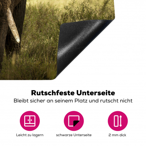 Herdabdeckplatte - Elefant - Natur - Gras - Tiere - Landschaft-4