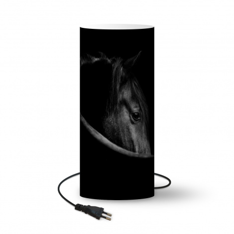 Kinderlamp - Paarden - Portret - Zwart - Dieren-1