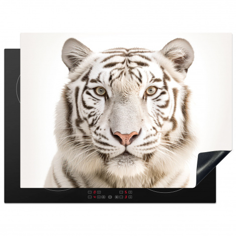 Inductiebeschermer - Tijger - Albino - Dieren - Portret - Wit