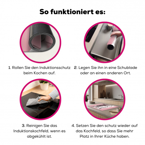 Herdabdeckplatte - Tiger - Tiere - Rosa - Albino - Porträt-7