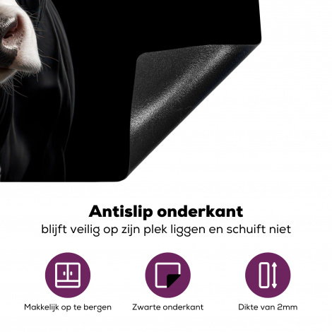 Inductiebeschermer - Dieren - Koeien - Portret - Zwart-4