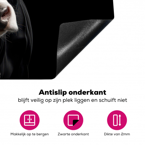 Inductiebeschermer - Dieren - Koeien - Portret - Zwart-4