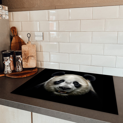 Herdabdeckplatte - Tiere - Panda - Porträt - Schwarz - Pandabär-5