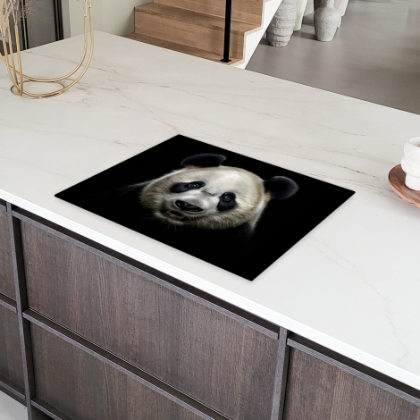 Herdabdeckplatte - Tiere - Panda - Porträt - Schwarz - Pandabär-6