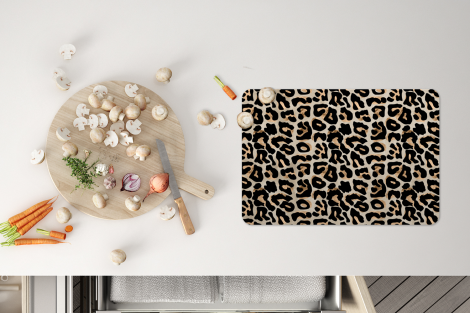 Tischset (6er Set) - Tierprint - Panther - Schwarz - Luxus - 45x30 cm-4