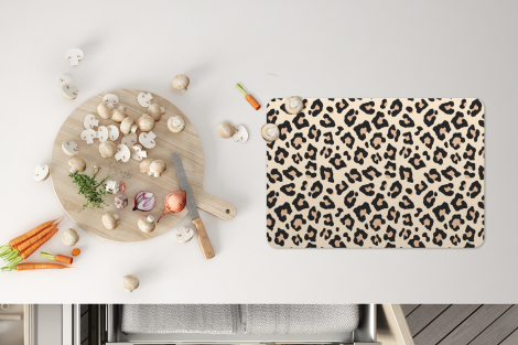 Premium placemats (6 stuks) - Dierenprint - Panter - Roze - Wit - 45x30 cm-4
