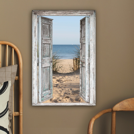 Leinwandbild - Düne - Strand - Aussicht - Sommer-2