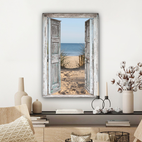 Leinwandbild - Düne - Strand - Aussicht - Sommer-3