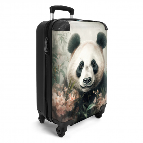 Koffer - Panda - Dieren - Bloemen - Planten-2