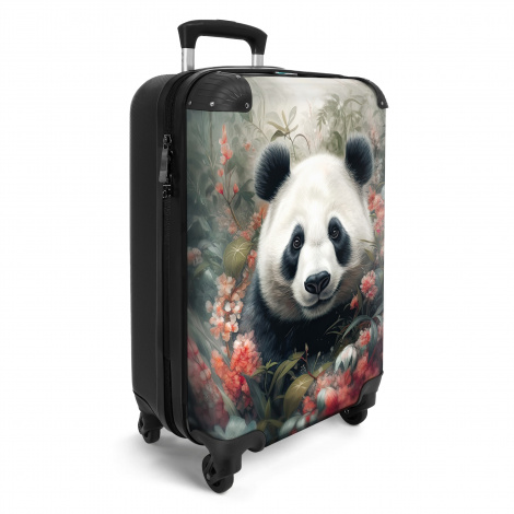 Koffer - Panda - Wilde dieren - Bloemen - Natuur-2