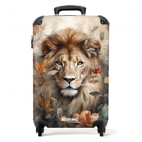 Koffer - Gedetailleerd portret van een leeuw in de natuur