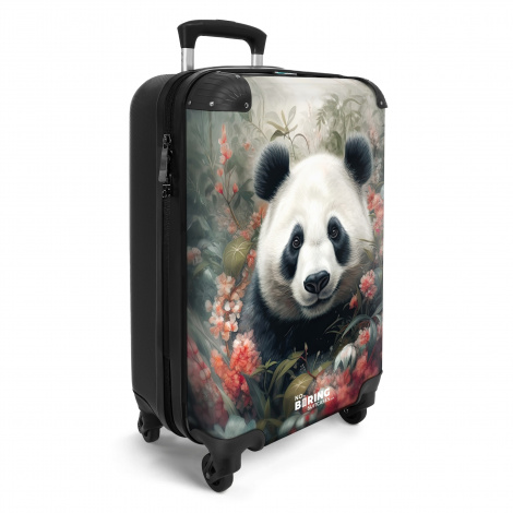 Koffer - Pandabeer te midden van de kleurrijke natuur-2