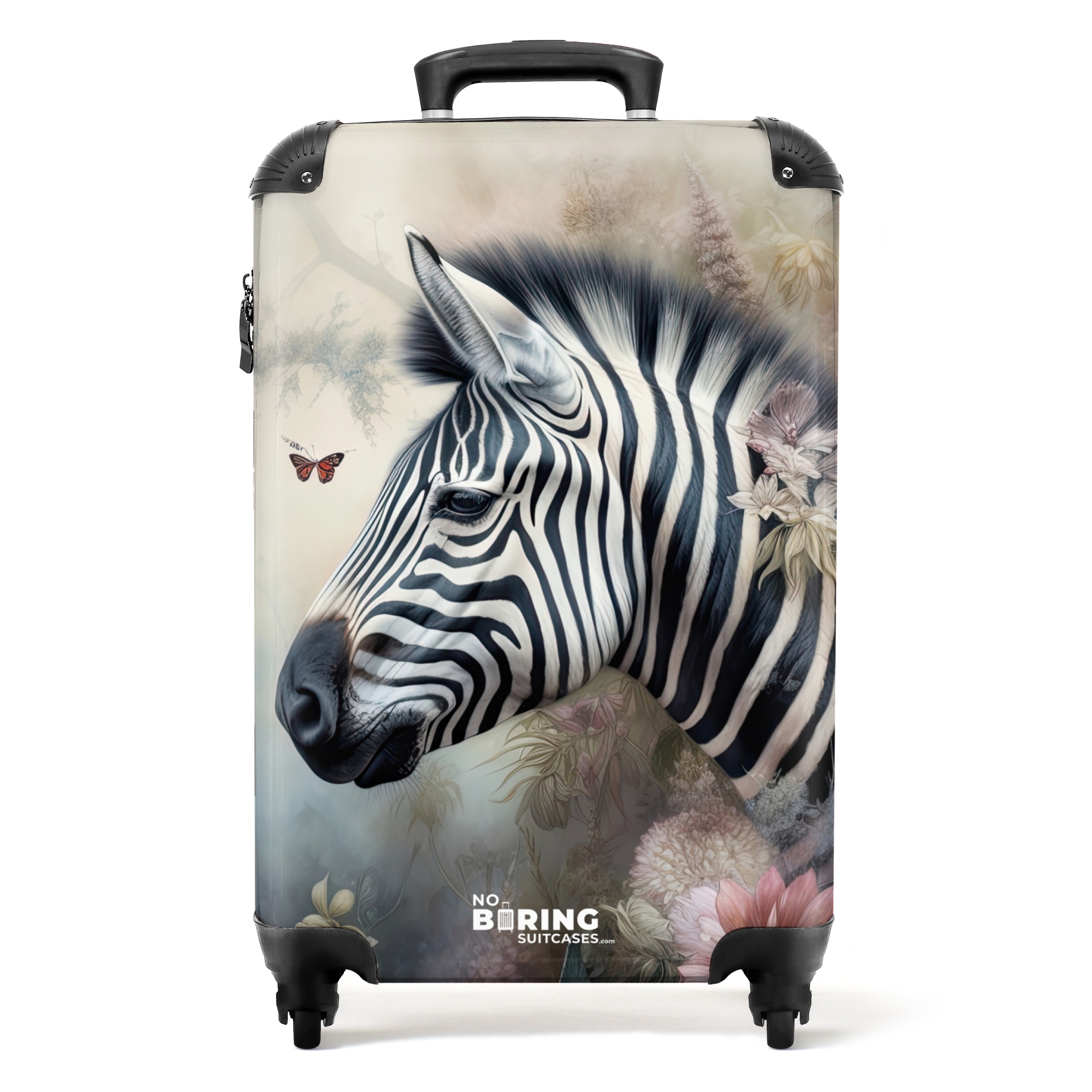 Koffer - Gedetailleerd zijaanzicht van een zebra