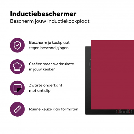 Inductiebeschermer - Bruin - Rood - Patronen-3