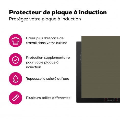 Protège-plaque à induction - Gris - Chaud - Automne-3