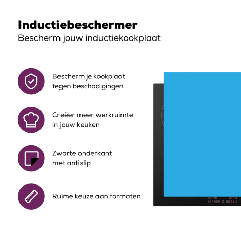 Inductiebeschermer - Blauw - Licht - Design-3