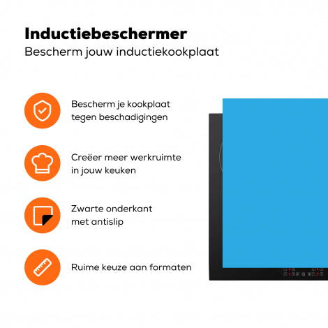 Inductiebeschermer - Blauw - Licht - Design-3