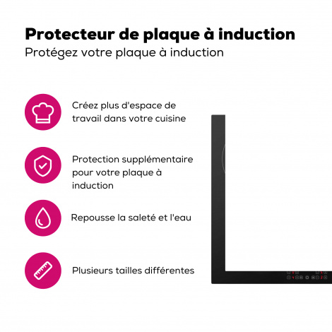 Protège-plaque à induction - Blanc - Intérieur - Motifs-3