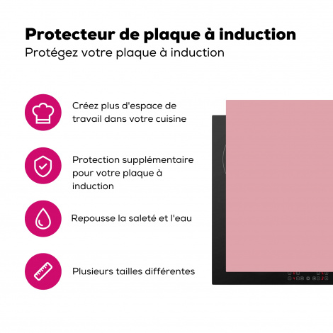 Protège-plaque à induction - Rose - Intérieur - Solide - Couleur-3