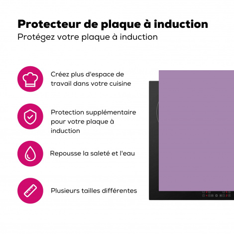 Protège-plaque à induction - Intérieur - Violet - Couleurs - Couleur - Solide-3