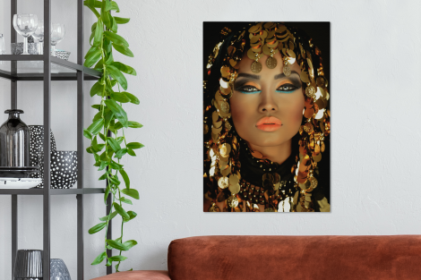 Canvas - Vrouw - Cleopatra - Goud-2