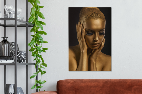 Canvas - Goud - Vrouw - Black and Gold-thumbnail-2