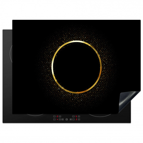 Inductiebeschermer - Abstract beeld van een gouden cirkel met sterren