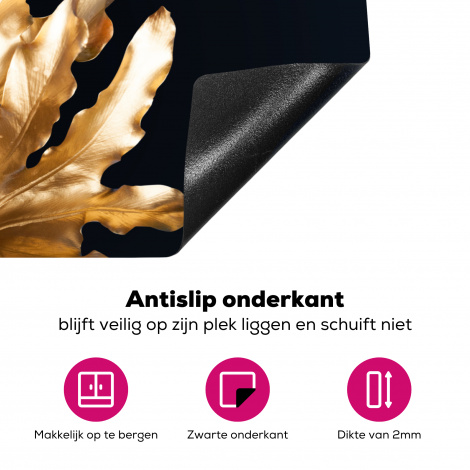 Inductiebeschermer - Bladeren - Goud - Herfst - Natuur - Luxe-4