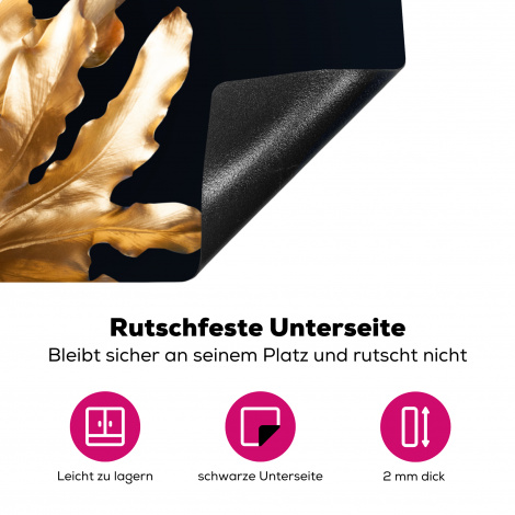 Herdabdeckplatte - Blätter - Gold - Herbst - Natur - Luxus-4